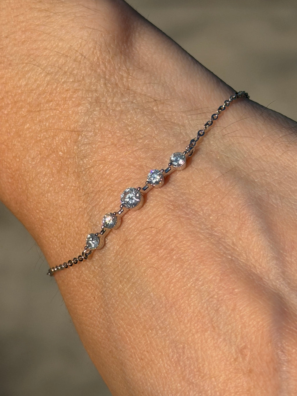 Pulsera Constelación de Plata con Moissanita