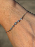 Pulsera Constelación de Plata con Moissanita