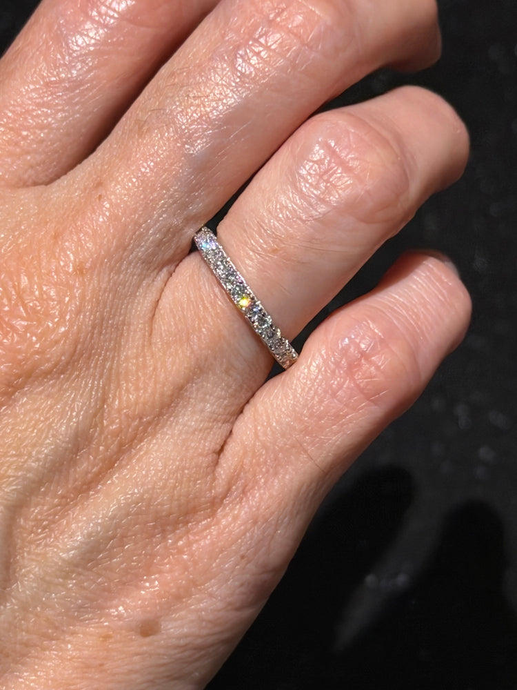 Churumbela Completa de Plata con Moissanita de 2mm