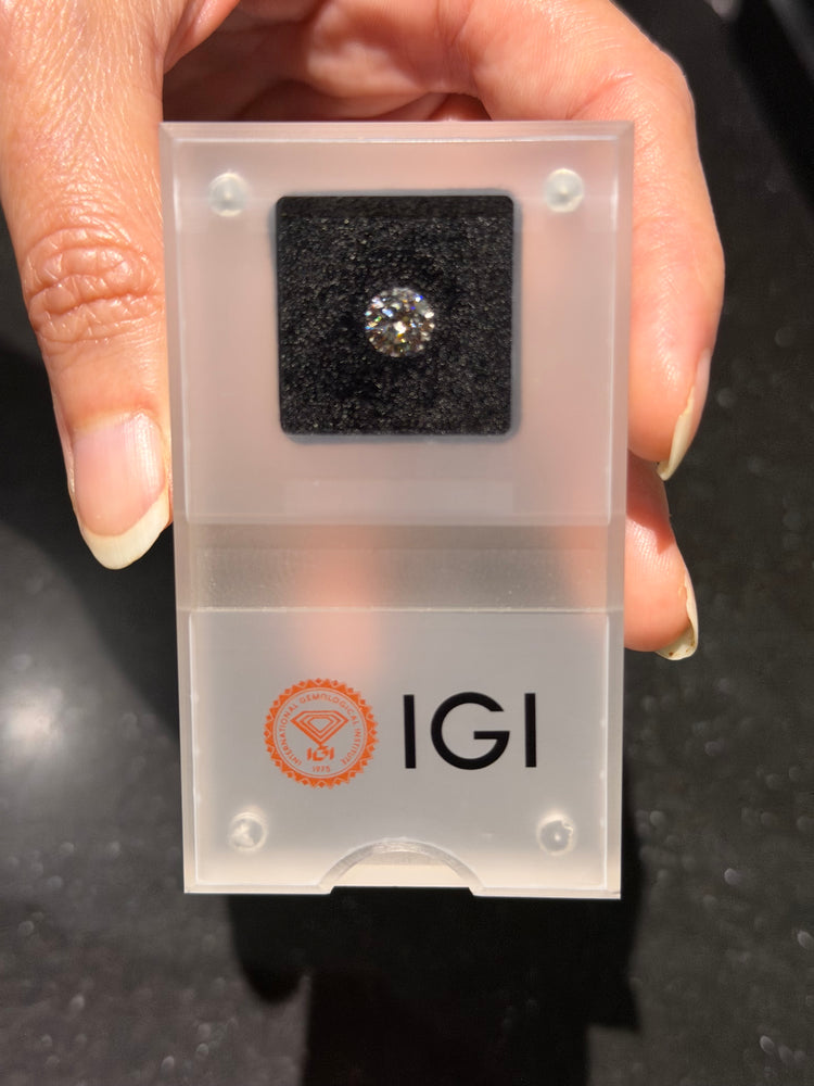 Diamante de Laboratorio Corte Redondo 1.12ct D VS1 Certificado IGI