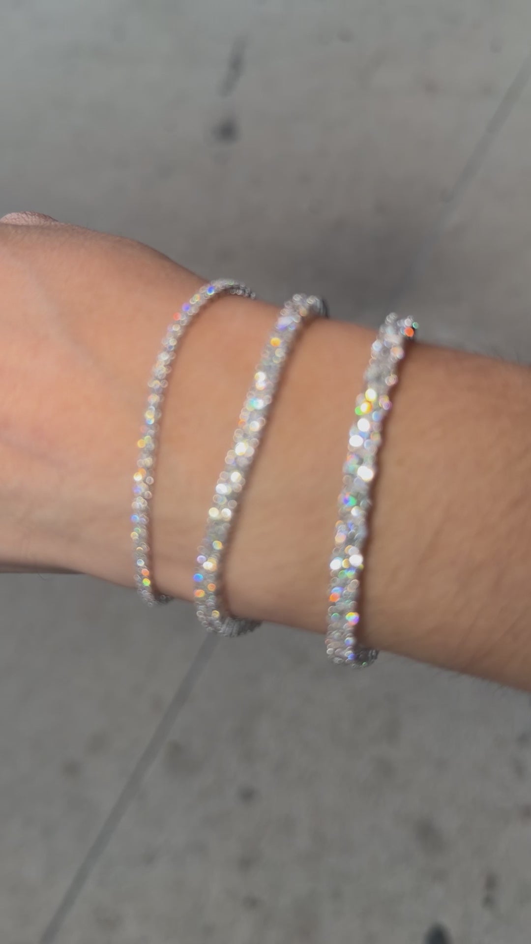 Pulsera Tenis de Plata con Moissanita 3mm