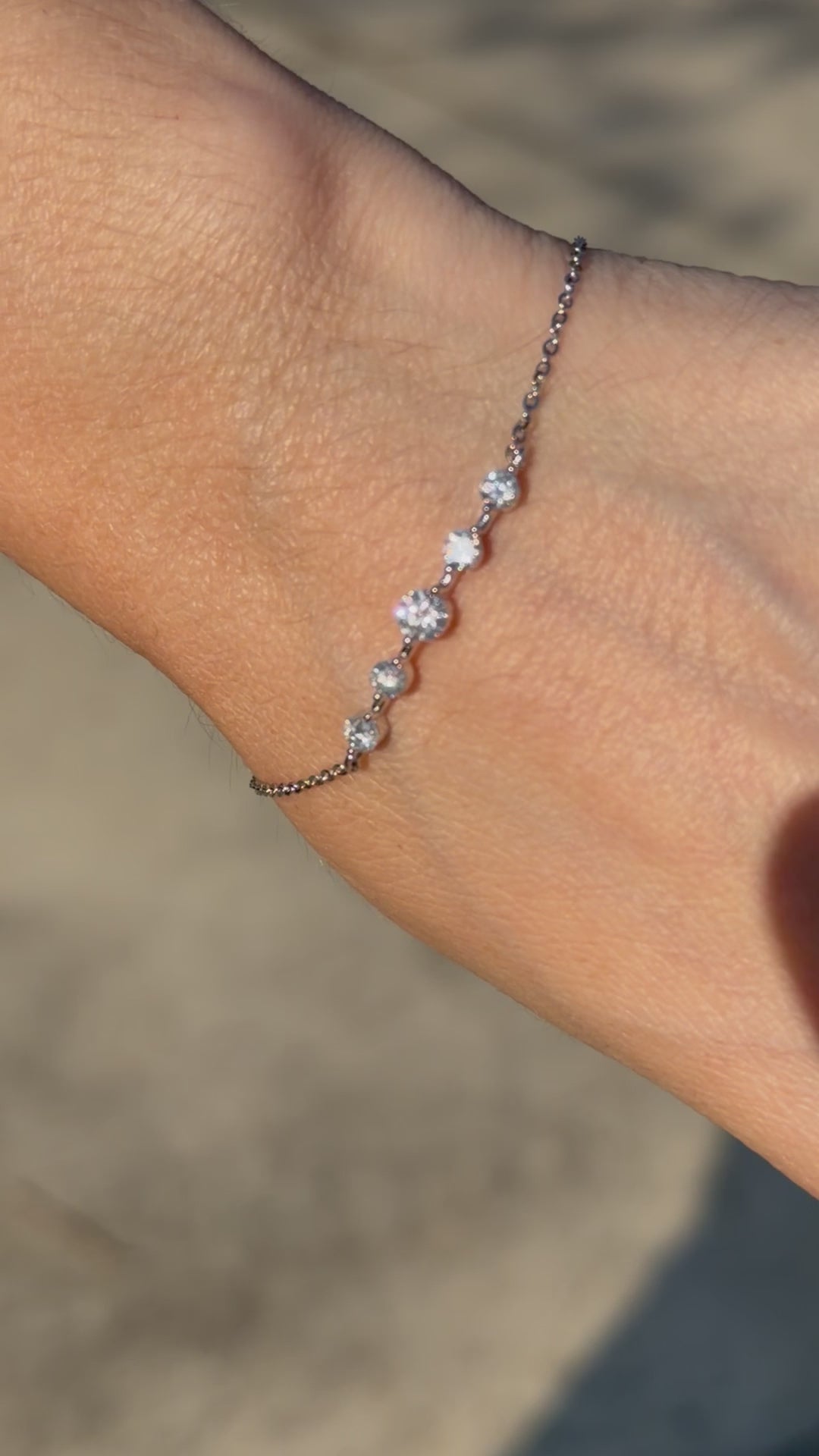 Pulsera Constelación de Plata con Moissanita